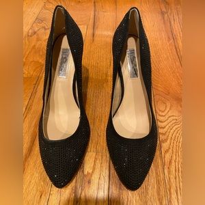 I.N.C International Concepts Zitah Embellished Pointy Toe Pumps - Shiny Black